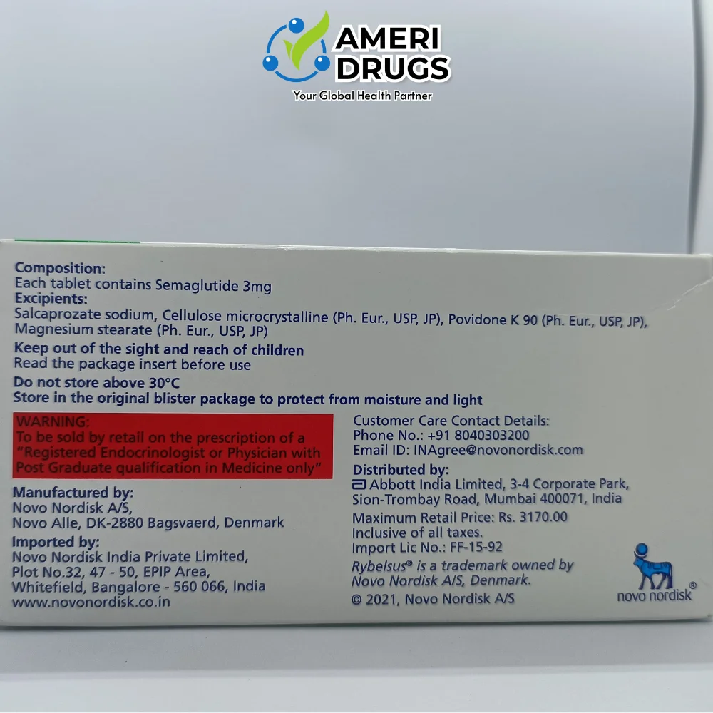 Rybelsus 3mg - Semaglutide Tablets