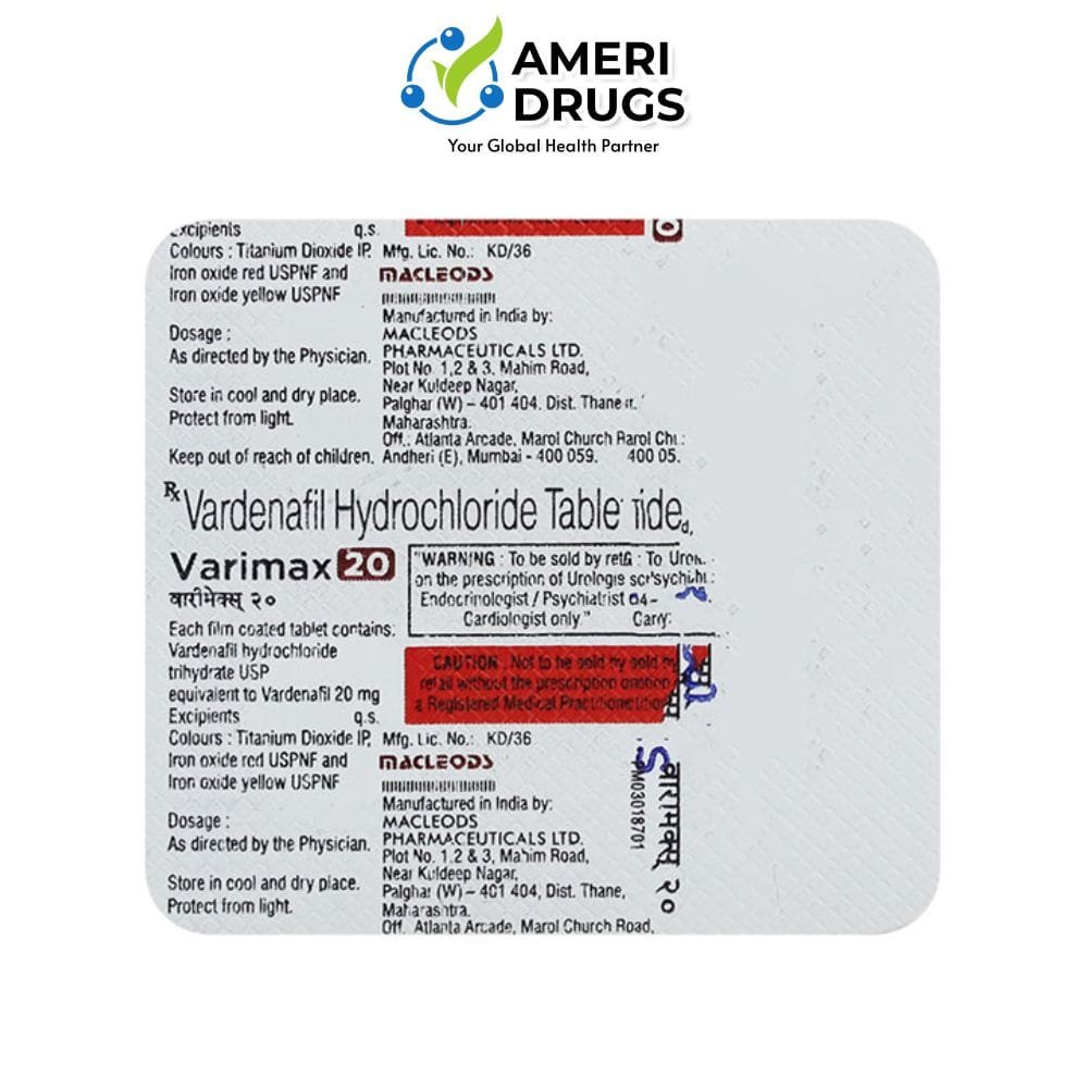 Vardenafil 20mg Tablets