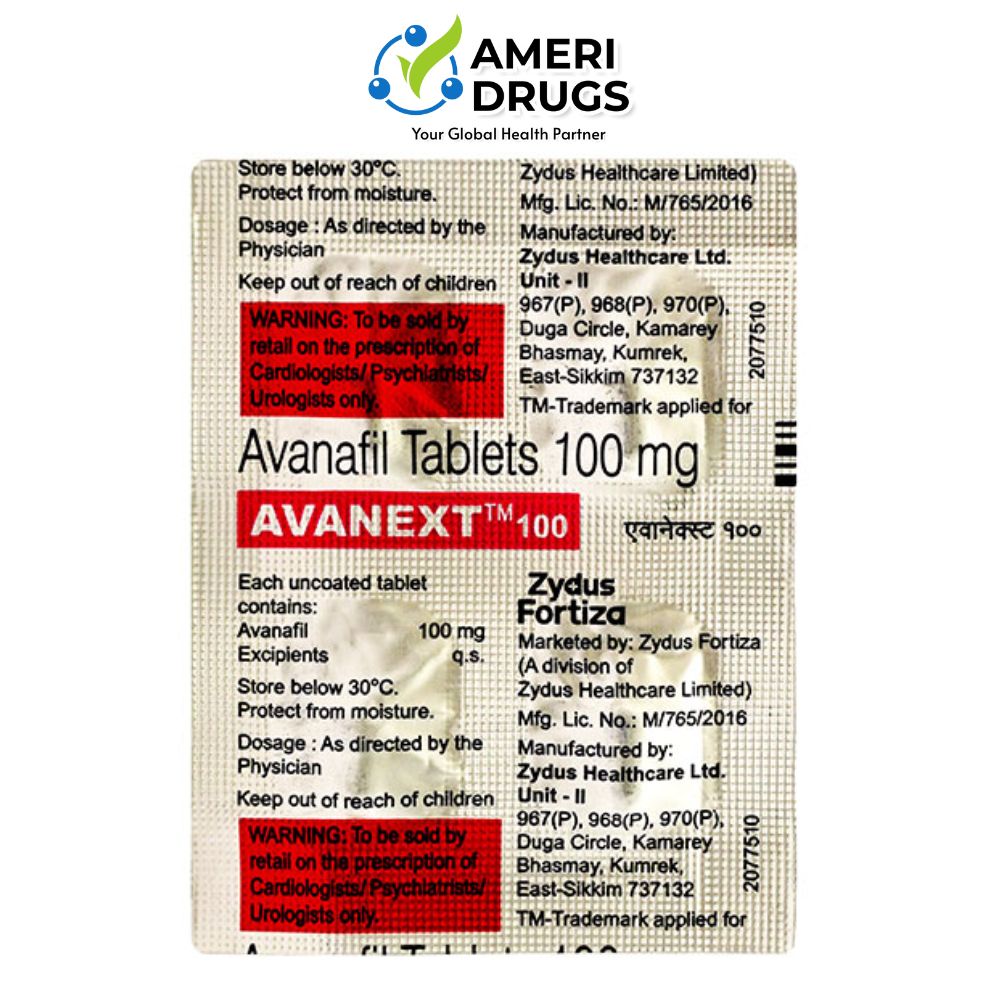 Avanafil 100 Mg Tablet