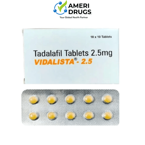 Vidalista 2.5mg - Tadalafil 2.5mg Tablets