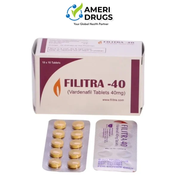 Vardenafil 40mg - Filitra 40 Tablets