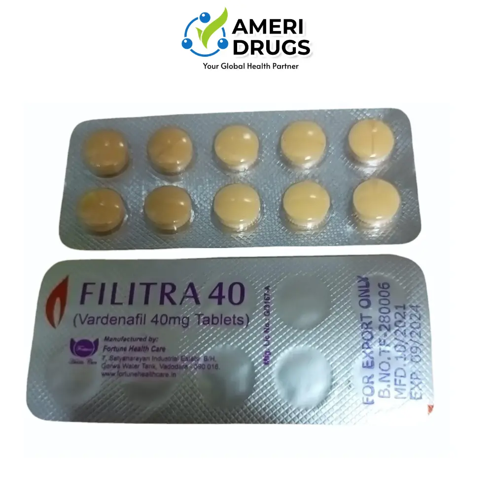 Vardenafil 40mg - Filitra 40 Tablets