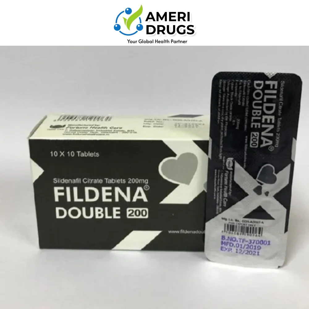 Sildenafil Citrate 200mg - Fildena Double 200mg Tablets