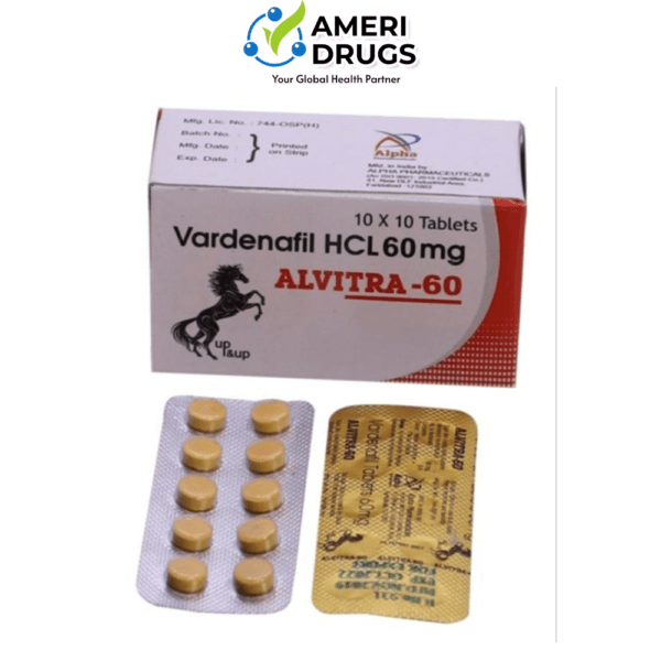 Alvitra 60mg - Vardenafil 60mg Tablets