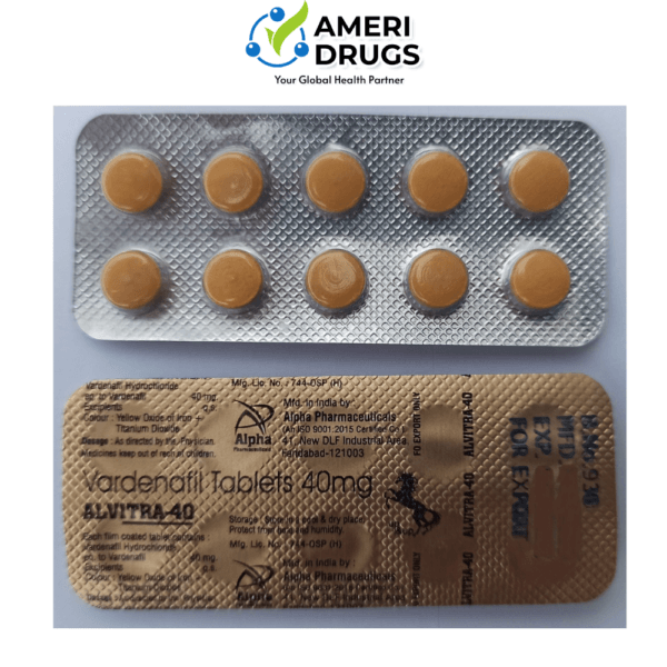 Alvitra 40mg – Vardenafil 40mg Tablets