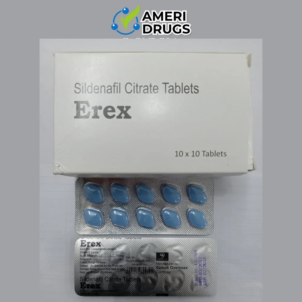 Erex 100 - Sildenafil Citrate 100mg Tablets