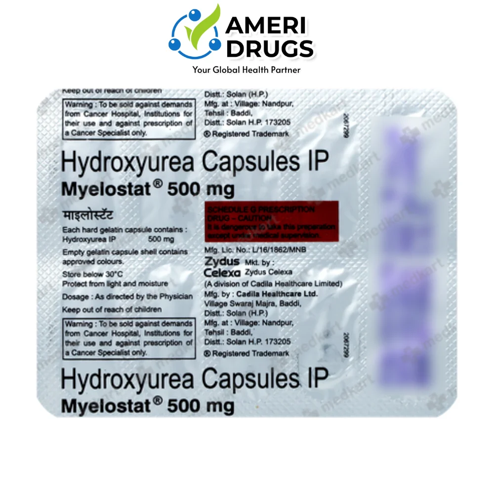 Myelostat Hydroxyurea 500 Mg Capsule