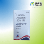 Human Albumin 20% injection 100 mL Albinero IV infusion bottle