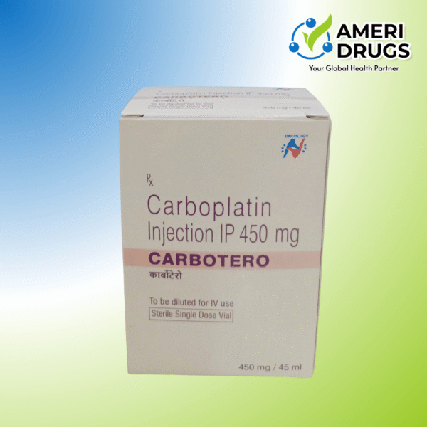 Carboplatin 450 mg injection Carbotero oncology medicine export vial