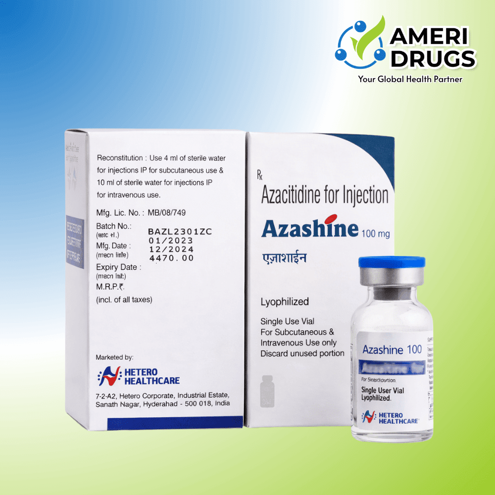 Azacitidine 100 mg injection Azashine lyophilized oncology vial